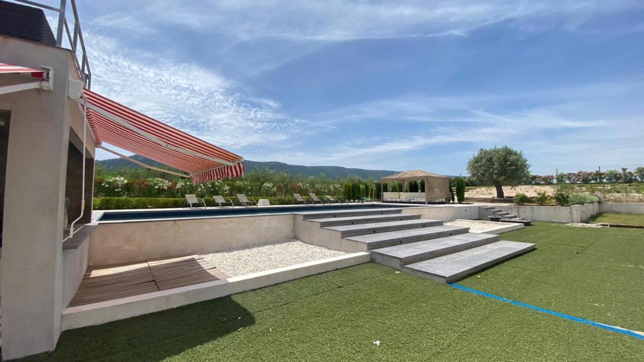 White House En Enguera - Fantastica Casa Con Jacuzzi Piscina Y Barbacoa Apartment Bagian luar foto
